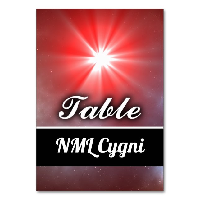 Numeração De Mesa NML Cygni (Frente)