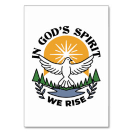 Numeração De Mesa No espírito de Deus que levanta - fé e liberdade