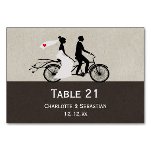 Numeração De Mesa Noiva De Bicicleta E Casamento De Bicicletas