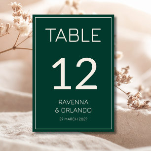 Numeração De Mesa Noiva Formal Antiga Dinheiro Creme Esmeralda