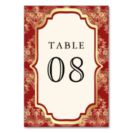 Numeração De Mesa Noiva Indiana de Renda Dourada