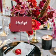 Nome da Mesa de Casamento Personalizado do Red Mod