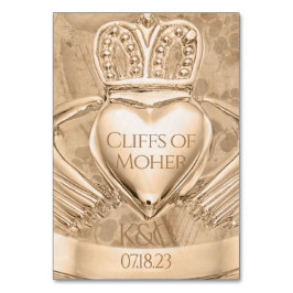 Numeração De Mesa Nome do Local das Iniciais de Casamento do Anel de