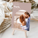 Numeração De Mesa Nome e Foto de Destino de Viagem de Casamento<br><div class="desc">Adicione um toque especial de acabamento às suas mesas de recepção de casamento com estas placas de número personalizadas da tabela de fotos. Nomeie cada mesa após um destino de viagem memorável e adicione uma foto e o nome de destino a esses detentores exclusivos de cartão. Sua foto está alinhada...</div>