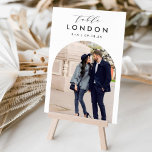 Numeração De Mesa Nome e Foto de Destino de Viagem de Casamento<br><div class="desc">Adicione um toque especial de acabamento às suas mesas de recepção de casamento com estas placas de número personalizadas da tabela de fotos. Nomeie cada mesa após um destino de viagem memorável e adicione uma foto e o nome de destino a esses detentores exclusivos de cartão. Sua foto está alinhada...</div>