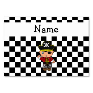 Numeração De Mesa Nome personalizado damascos brancos pretos piratas