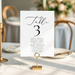 Numeração De Mesa Nomes de Casamento de Caligrafia Minimalista Moder<br><div class="desc">Abraçar a elegância do eterno com a nossa coleção de Casamentos Modernos Minimalistas no Zazzle. Descubra designs elegantes e linhas limpas que trazem um toque de sofisticação para seu dia especial. Dos convites à apresentação de na moda, a nossa seleção ordenada garante que o seu casamento reflita o seu estilo...</div>