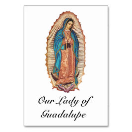 Numeração De Mesa Nossa Senhora de Guadalupe Tilma Milagrosa Arte Fi
