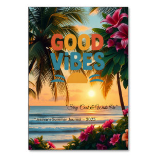 Numeração De Mesa Notebook tropical Summer Vibes