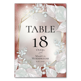 Numeração De Mesa NÚMERO DA MESA | Brilho Pérola de Terracota