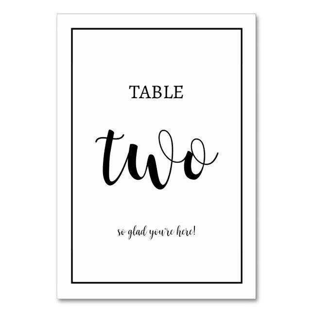 Numeração De Mesa Número da Mesa com mensagem personalizada (Frente)