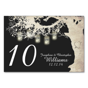 Numeração De Mesa Número da mesa da árvore das luzes da corda do