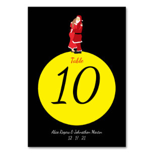 Numeração De Mesa Número da Mesa da Lua de Natal