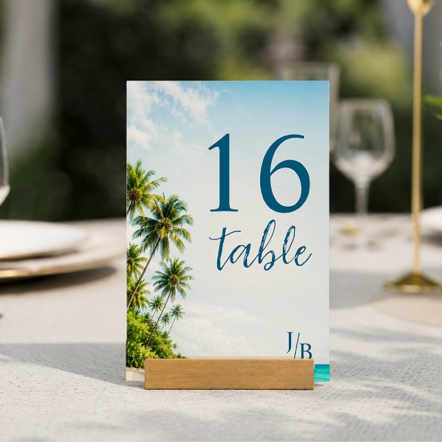 Numeração De Mesa Número da Mesa da Praia Tropical (Criador carregado)
