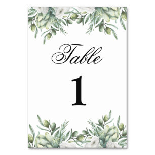 Numeração De Mesa Número da mesa de azeitona. Casamento italiano. Ja