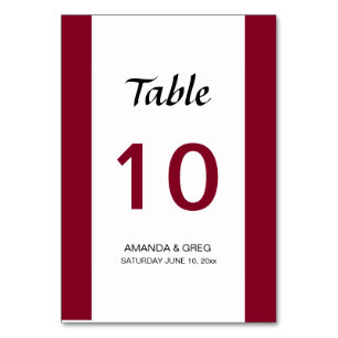 Numeração De Mesa Número da Mesa de Casamento