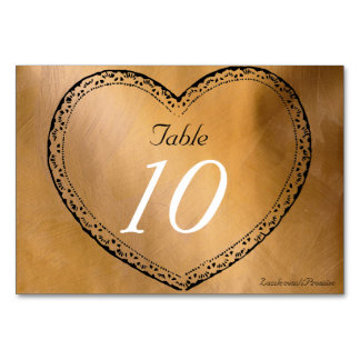 Numeração De Mesa Número da Mesa de Casamento Corações de Cobre Casa