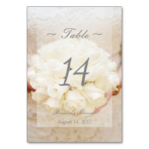 Numeração De Mesa Numero da Mesa de Casamento da Flor Branca de Casa