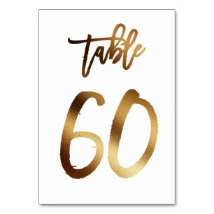 Numeração De Mesa Número da mesa de casamento de folha de ouro Mes