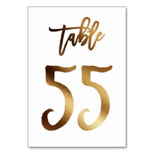 Numeração De Mesa Número da mesa de casamento de folha de ouro Mes