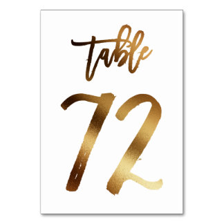Numeração De Mesa Número da mesa de casamento de folha de ouro | Mes