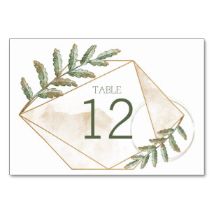 Numeração De Mesa Número da Mesa de Casamento Floral Verde Sage Dour
