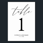 Numeração De Mesa número da mesa de casamento na moda<br><div class="desc">Uma simples placa de número de tabela de caligrafia. _____________________________________________________________ Nota: É necessário alterar o número da tabela em cada cartão,  um de cada vez. Depois de criar um número,  adicione-o à placa e volte a repetir o processo para cada número desejado. ____________________________________________________</div>