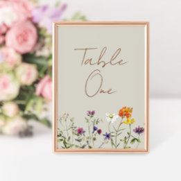 Numeração De Mesa Número da Mesa de Casamento no Jardim de Flores Si