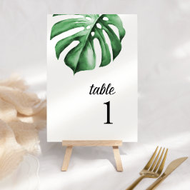 Numeração De Mesa Número da Mesa de Palma de Greenerescência Tropica