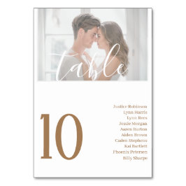 Numeração De Mesa Número da Tabela Branca de Mesas de Casamento de F