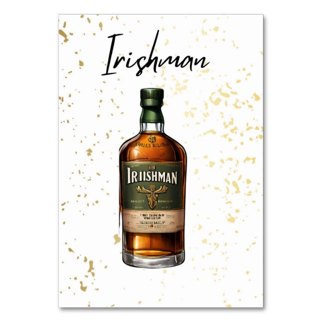 Numeração De Mesa Número da Tabela Casada Irishman (Frente)