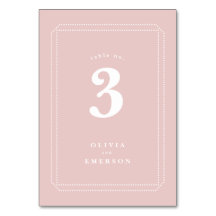 Número da tabela clássica, recepção de casamento,