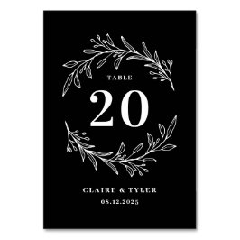 Numeração De Mesa Número da Tabela COLOR EDITÁVEL Iniciais do rico