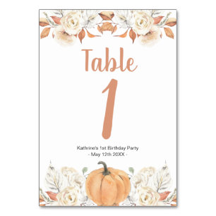 Numeração De Mesa Número da Tabela de Aniversário Floral Russo da Bo