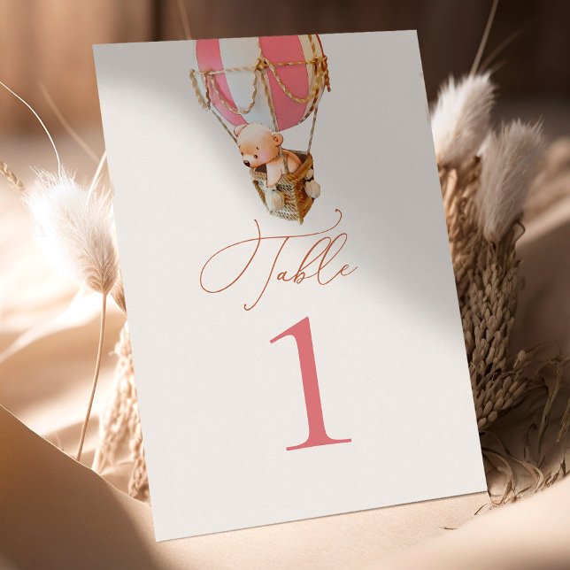 Numeração De Mesa Número da Tabela de Balões de Urso (Criador carregado)