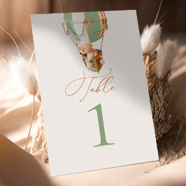 Numeração De Mesa Número da Tabela de Balões de Urso