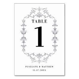 Numeração De Mesa Número da Tabela de Borda de Ornamento Floral da V