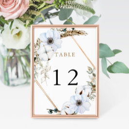 Numeração De Mesa Número da Tabela de Casamento Boho Queda Terracott
