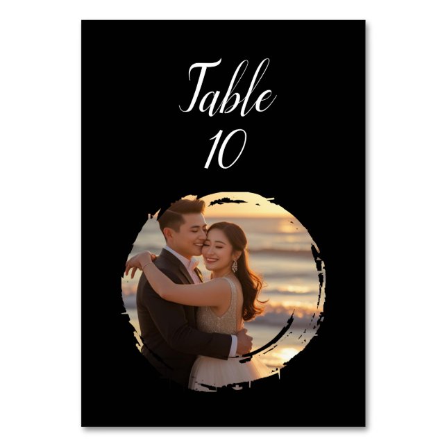 Numeração De Mesa Número da Tabela de Casamento Clássica (Frente)