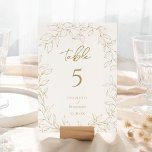 Numeração De Mesa Número da Tabela de Casamento Clássico de Verde Do<br><div class="desc">Apresentando a nossa Dourada Clássica Mesa Numérica Design- meticulosamente projetada para incorporar uma estética romântica moderna. Apresentando uma mistura clássica de fundo branco limpo com folhas delicadas de ouro graciosamente complementadas por um simples roteiro de caligrafia emparelhado com uma fonte serif subestimada. O resultado é uma sensação perfeitamente polida para...</div>