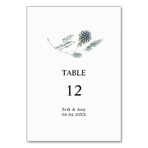 Numeração De Mesa Número da Tabela de Casamento da Flor de Tistato B