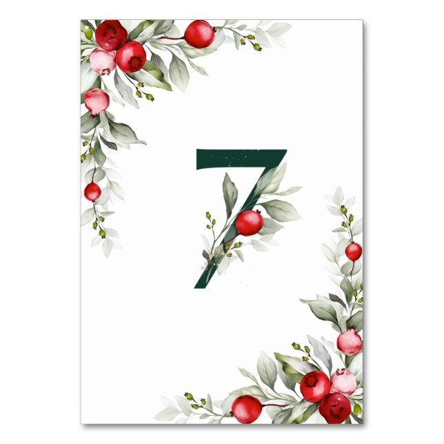 Numeração De Mesa Número da Tabela de Casamento da Mesa Botânica Noe (Verso)