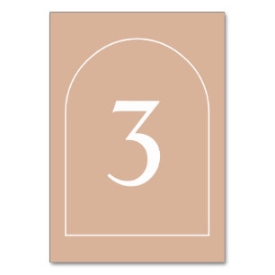 Numeração De Mesa Número da Tabela de Casamento de Arch Minimalista 