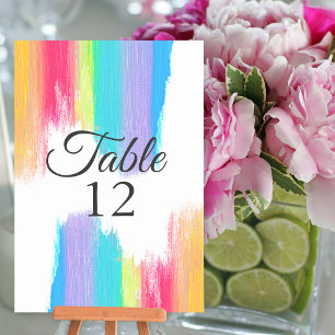 Numeração De Mesa Número da Tabela de Casamento de Cores d'Água do A