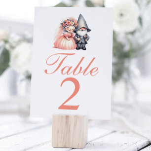 Numeração De Mesa Número da Tabela de Casamento de Gnomos de Laranja