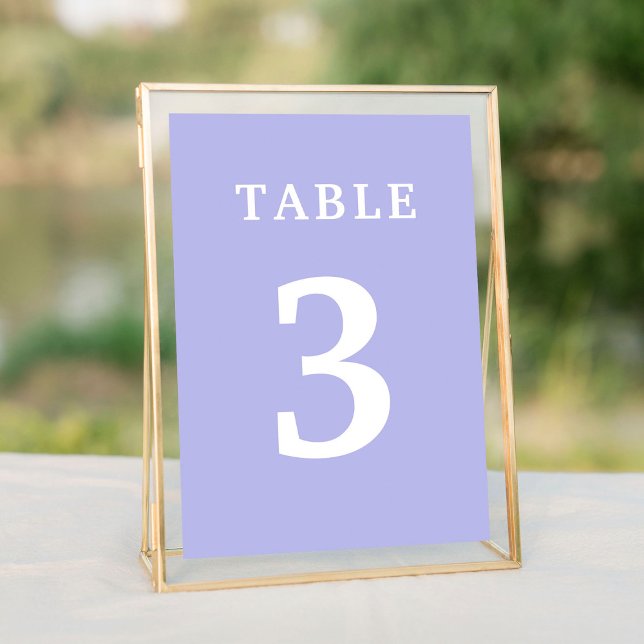 Numeração De Mesa Número da Tabela de Casamento de lavanda (Lavender Wedding Table Number
)