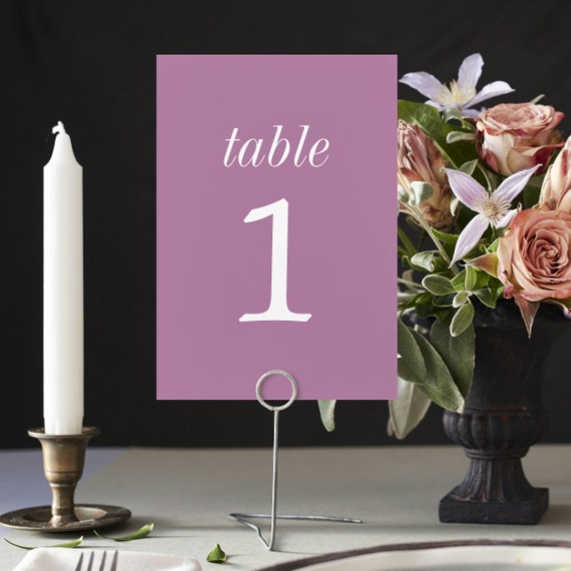 Numeração De Mesa Número da Tabela de Casamento de Lavanda True Simp (Criador carregado)
