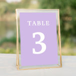 Numeração De Mesa Número da Tabela de Casamento de Lavandas Elegante<br><div class="desc">Números da mesa de casamento da lavanda elegante. Personalize o número e adicione o número de mesas necessário. Para obter mais produtos correspondentes,  verifique nossas coleções.</div>