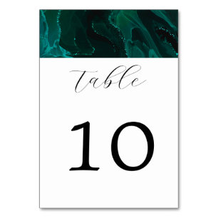 Numeração De Mesa Número da Tabela de Casamento de Mármore Verde Ele