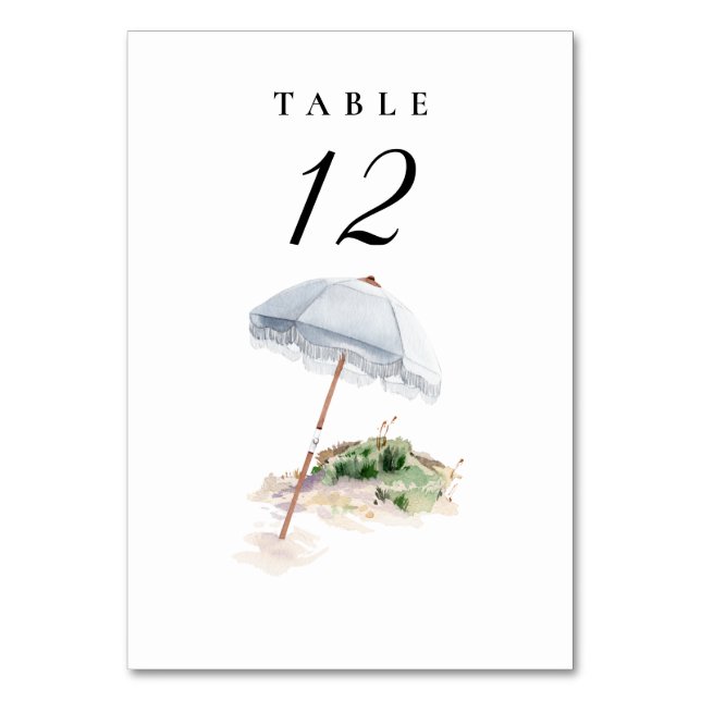 Numeração De Mesa Número da Tabela de Casamento de Praia Bespoke (Frente)